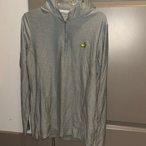 Masters Gray Quarter-Zip Pullover with Logo